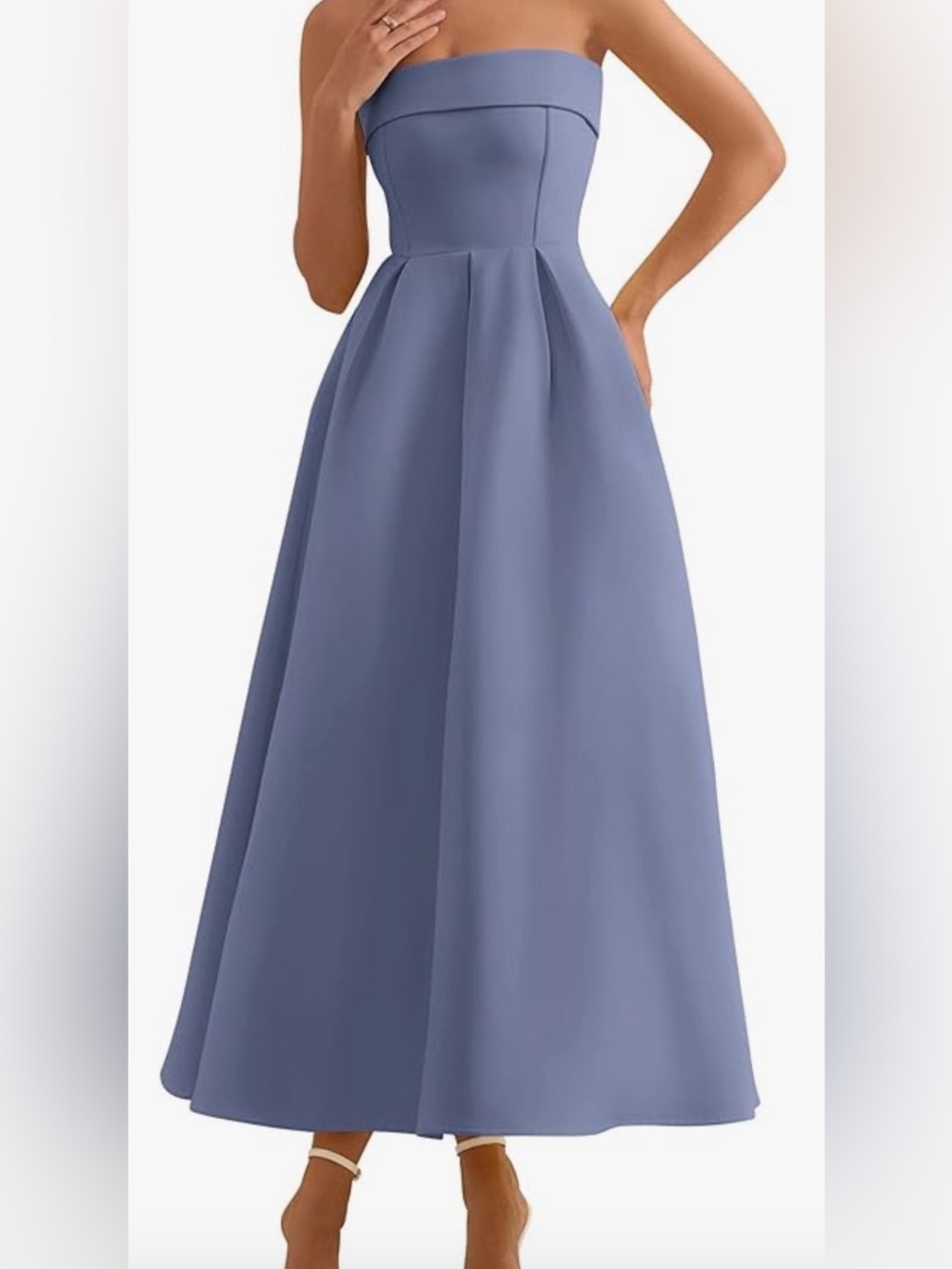 NWT PRETTYGARDEN Cocktail Dresses, Tube Top Strapless Midi Dress, Small